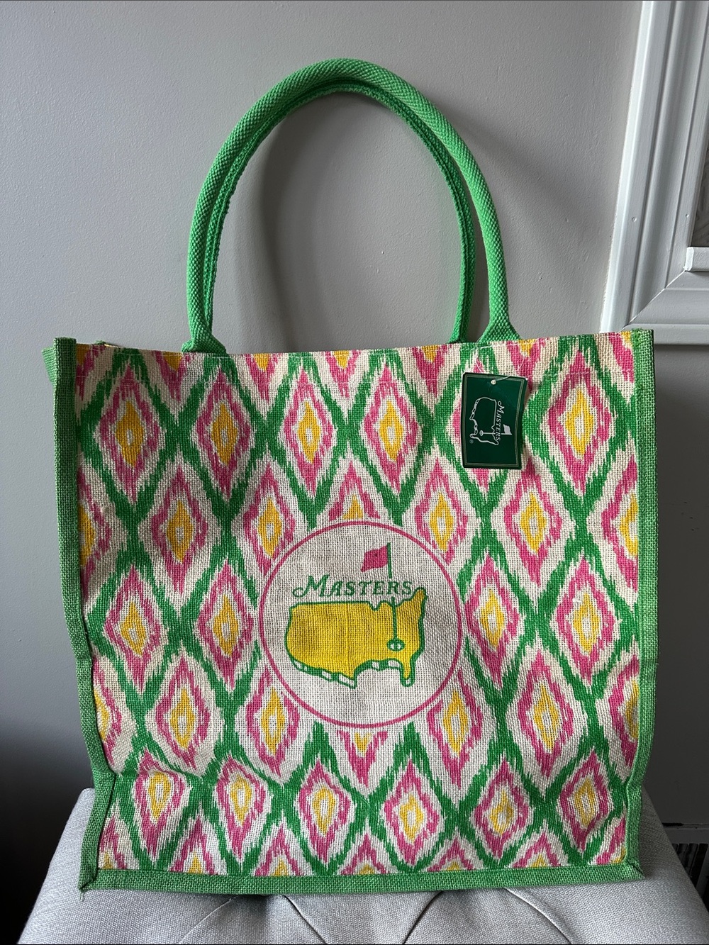 2015 Masters Jute Tote Bag